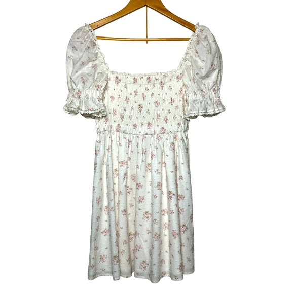 Altar'd State Dresses & Skirts - Altar'd State Women's Floral Print Square Neck Smocked Mini Dress Size Medium